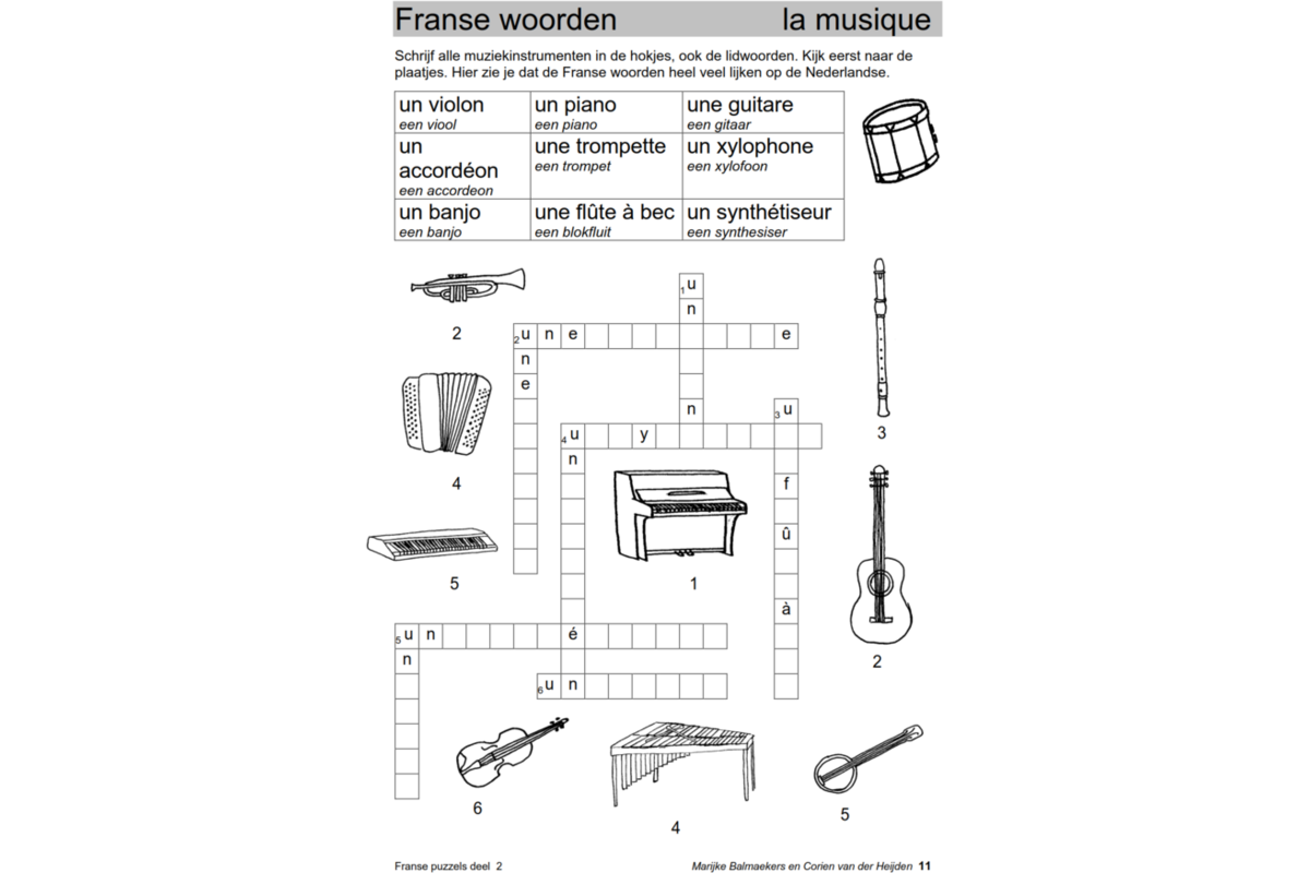 Franse puzzels 2 (5 stuks)