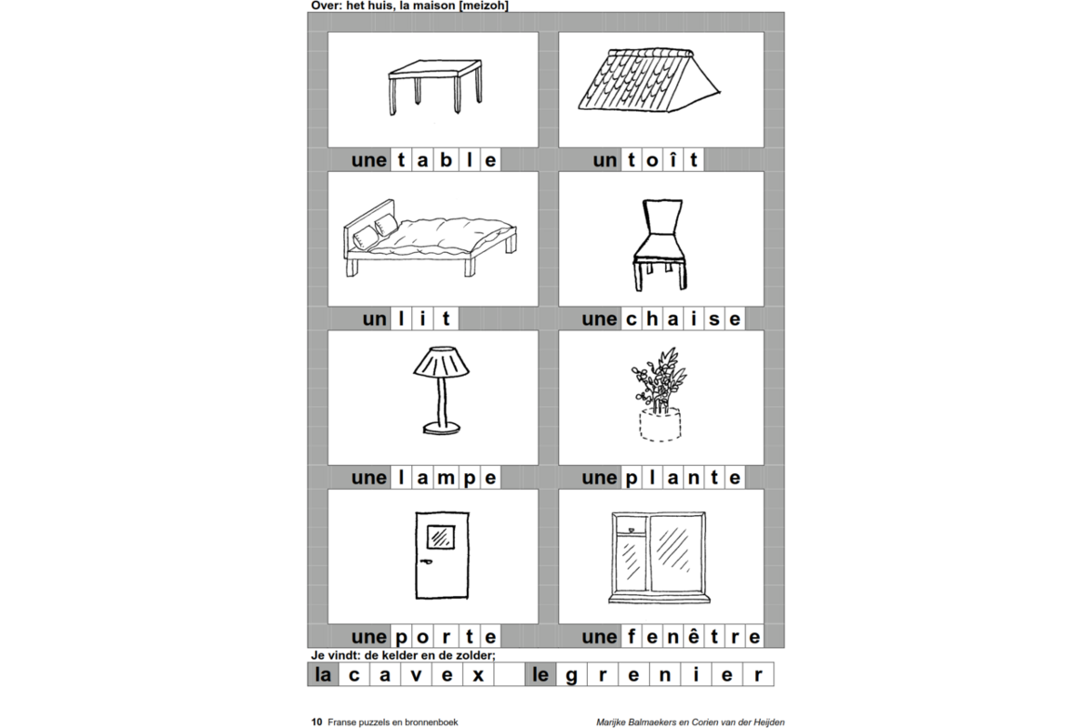 Franse puzzels bronnenboek (5 stuks)