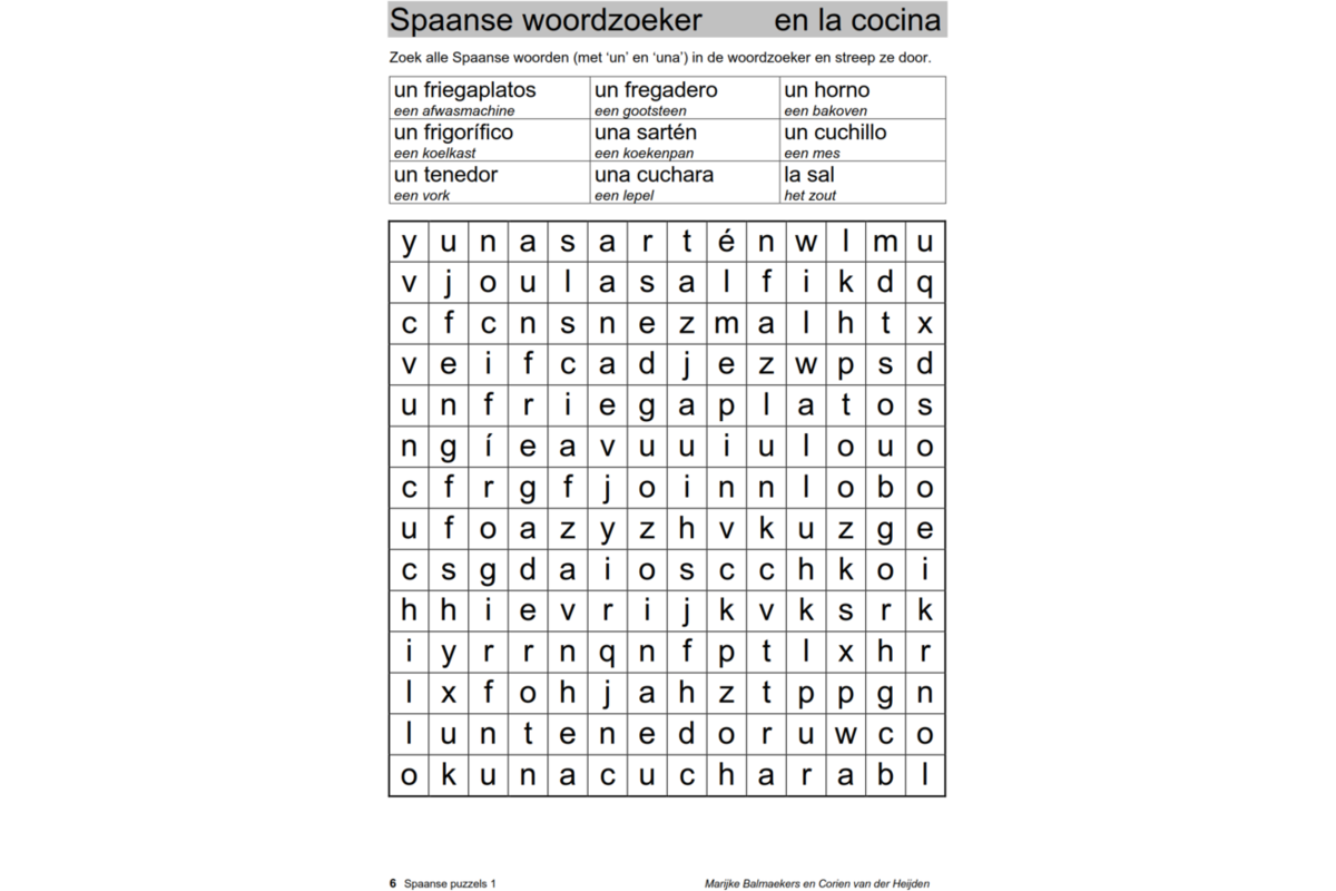 Spaanse puzzels 1