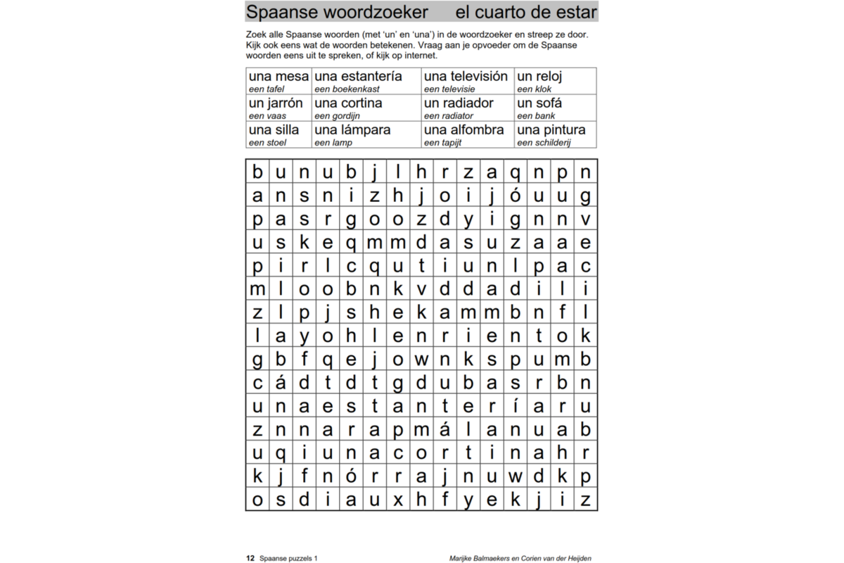 Spaanse puzzels 1