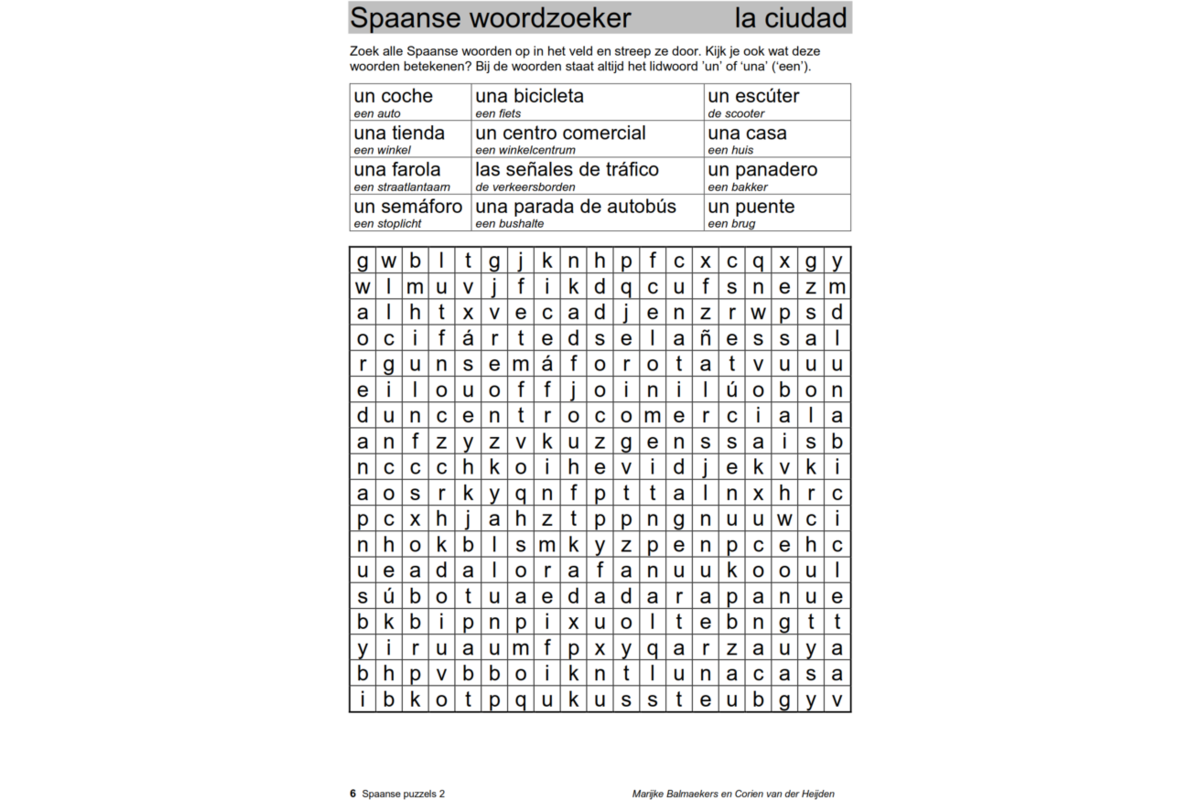 Spaanse puzzels 2 (5 stuks)