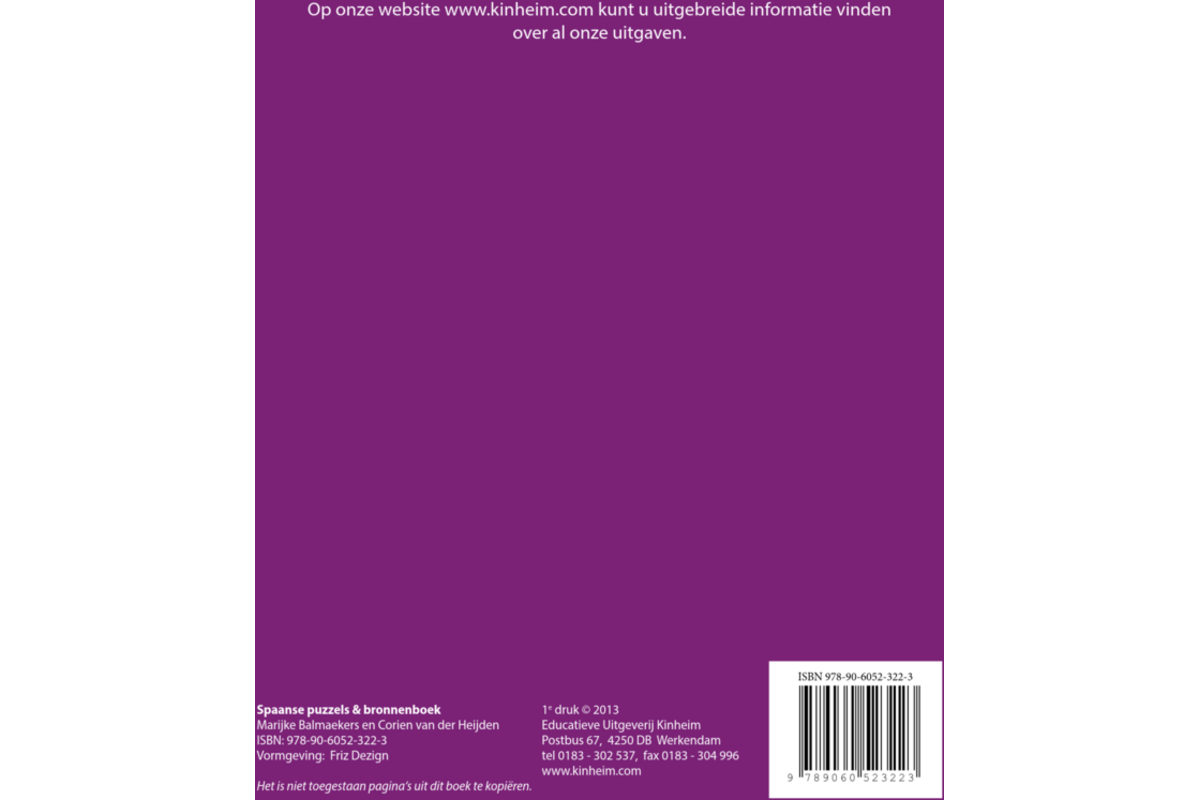 Spaanse puzzels bronnenboek (5 stuks)