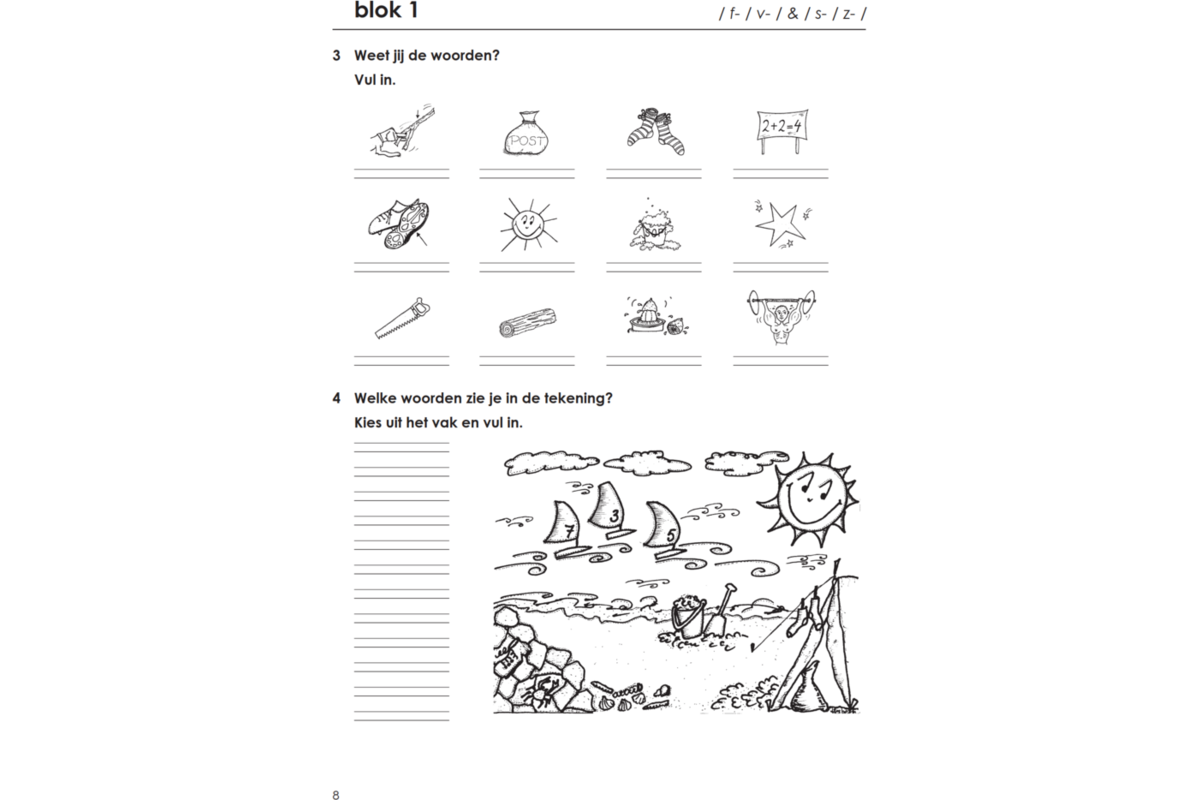 Blokboek spelkwartier B groep 4 - 5 (5 stuks)