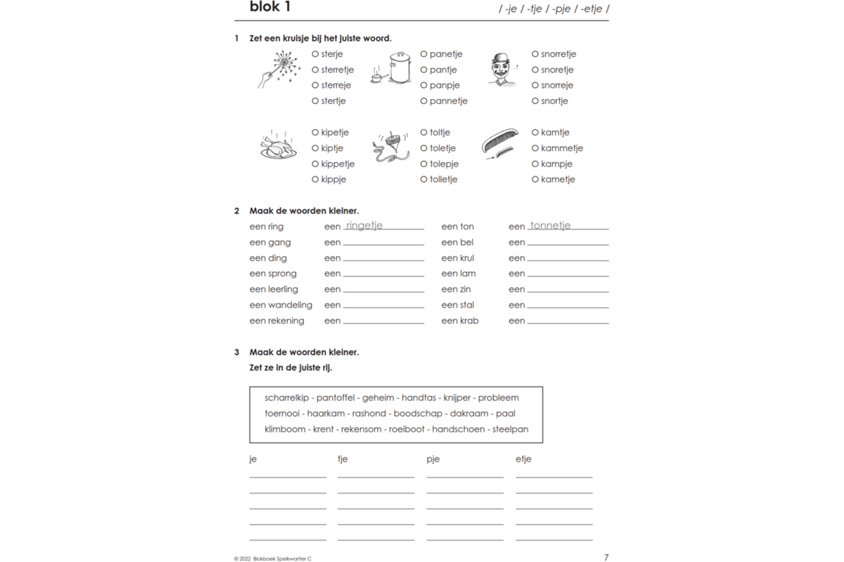 Blokboek spelkwartier C groep 5 - 6 (5 stuks)