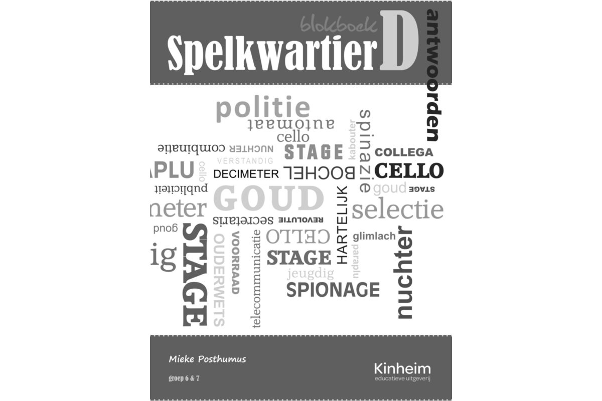 Blokboek spelkwartier D groep 6 - 7 antwoorden