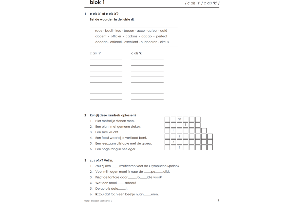 Blokboek spelkwartier E groep 7 - 8 (5 stuks)