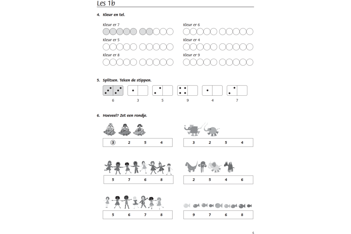 Blokboek rekenen groep 3 (5 stuks)