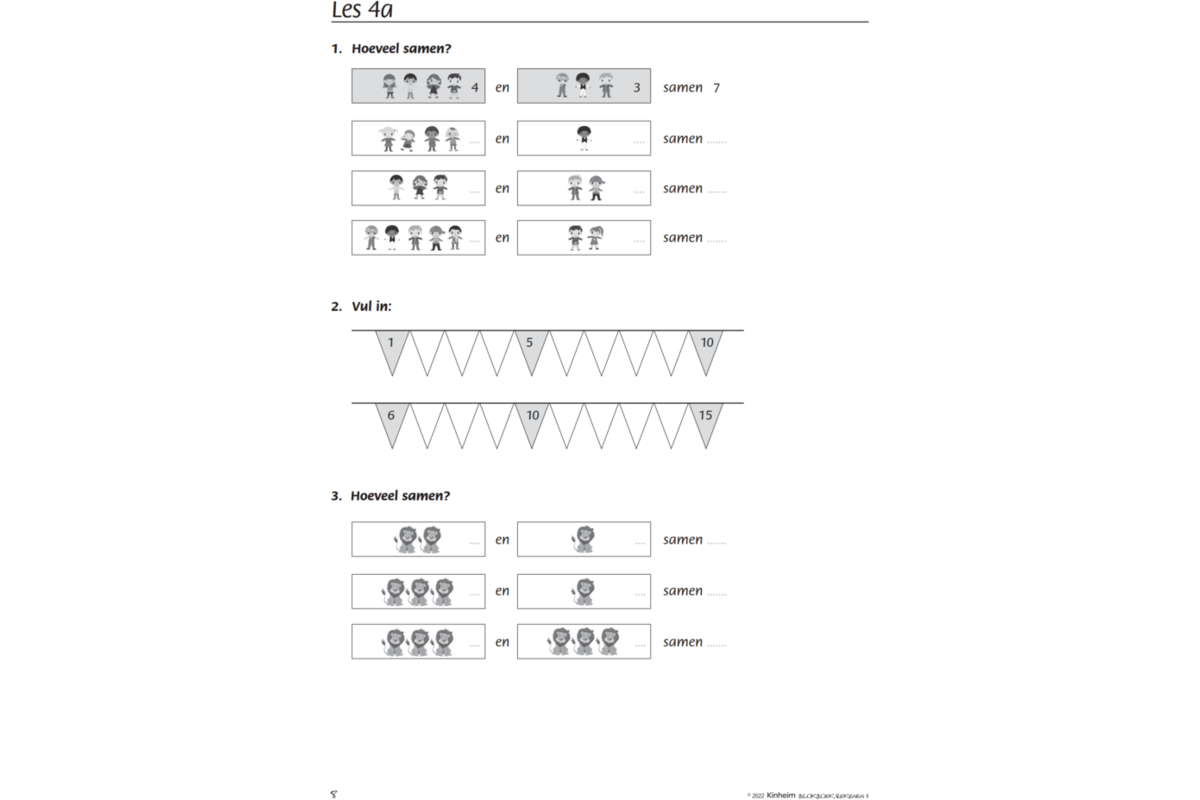 Blokboek rekenen groep 3 (5 stuks)