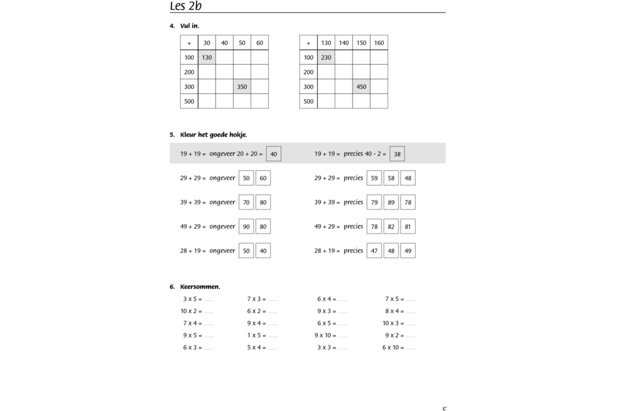 Blokboek rekenen groep 5 (5 stuks)