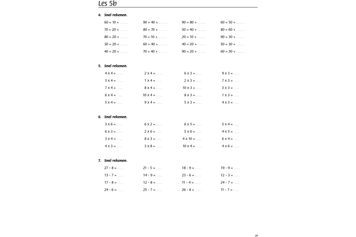 Blokboek rekenen groep 5 (5 stuks)