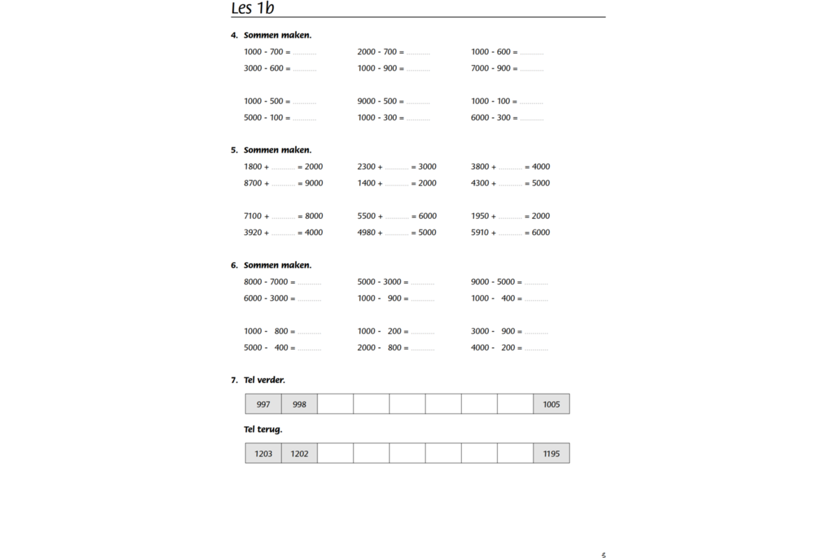 Blokboek rekenen groep 6 (5 stuks)