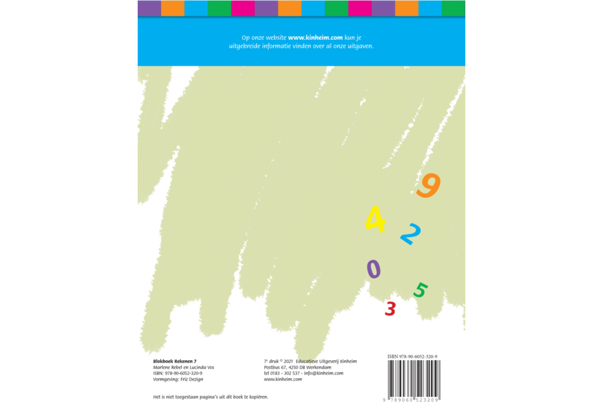 Blokboek rekenen groep 7 (5 stuks)
