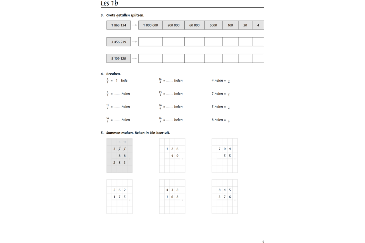 Blokboek rekenen groep 7 (5 stuks)