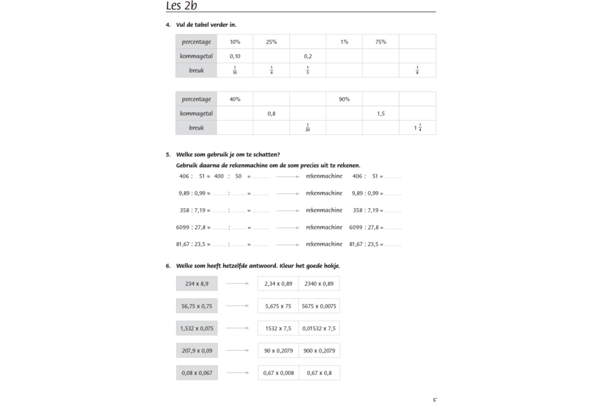 Blokboek rekenen groep 8 (5 stuks)