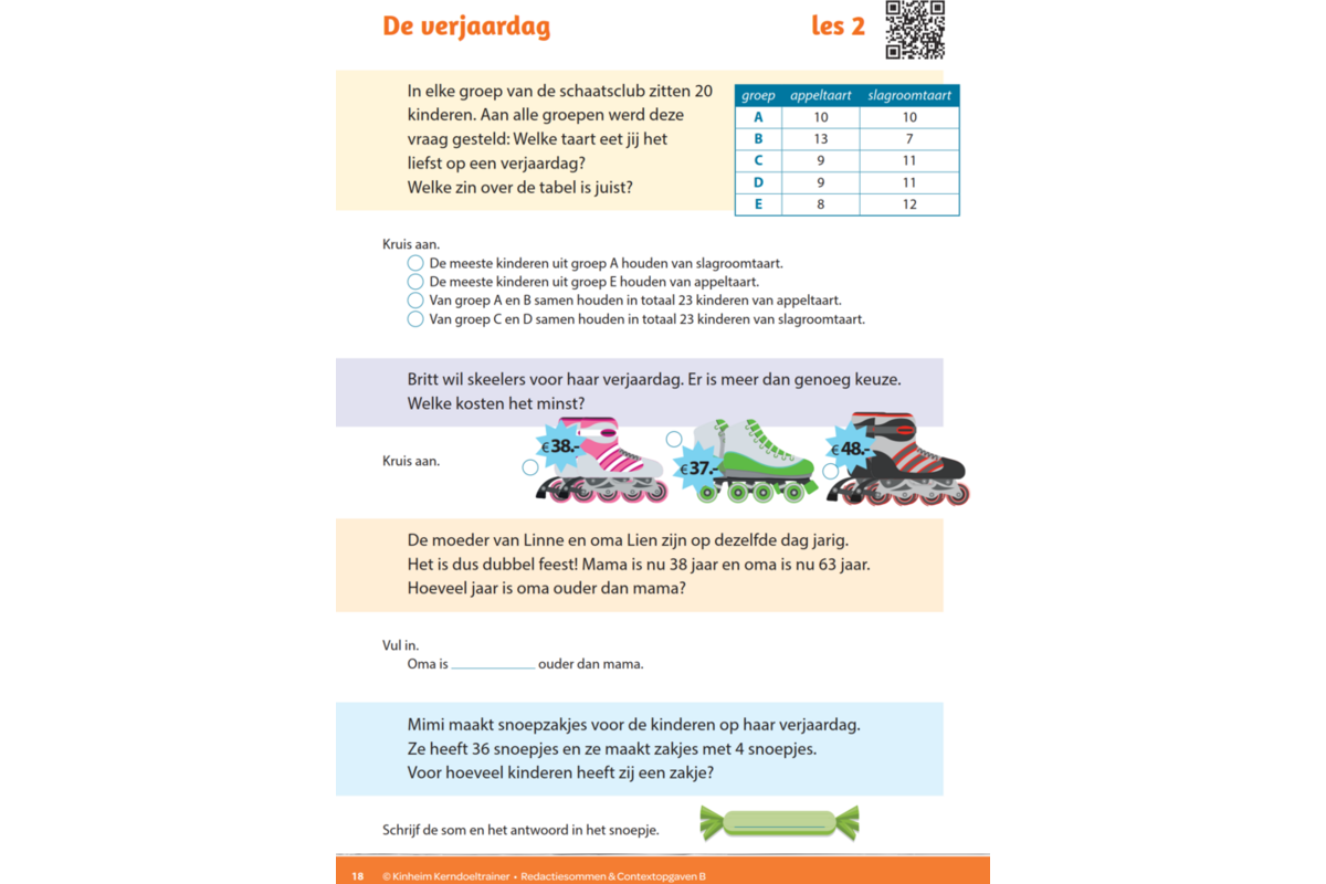 Kerndoeltrainer Redactiesommen & Contextopgaven B (5 stuks)