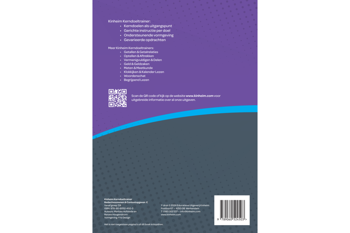 Kerndoeltrainer Redactiesommen & Contextopgaven E (5 stuks)