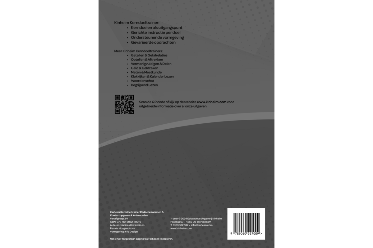 Kerndoeltrainer Redactiesommen & Contextopgaven A antwoorden