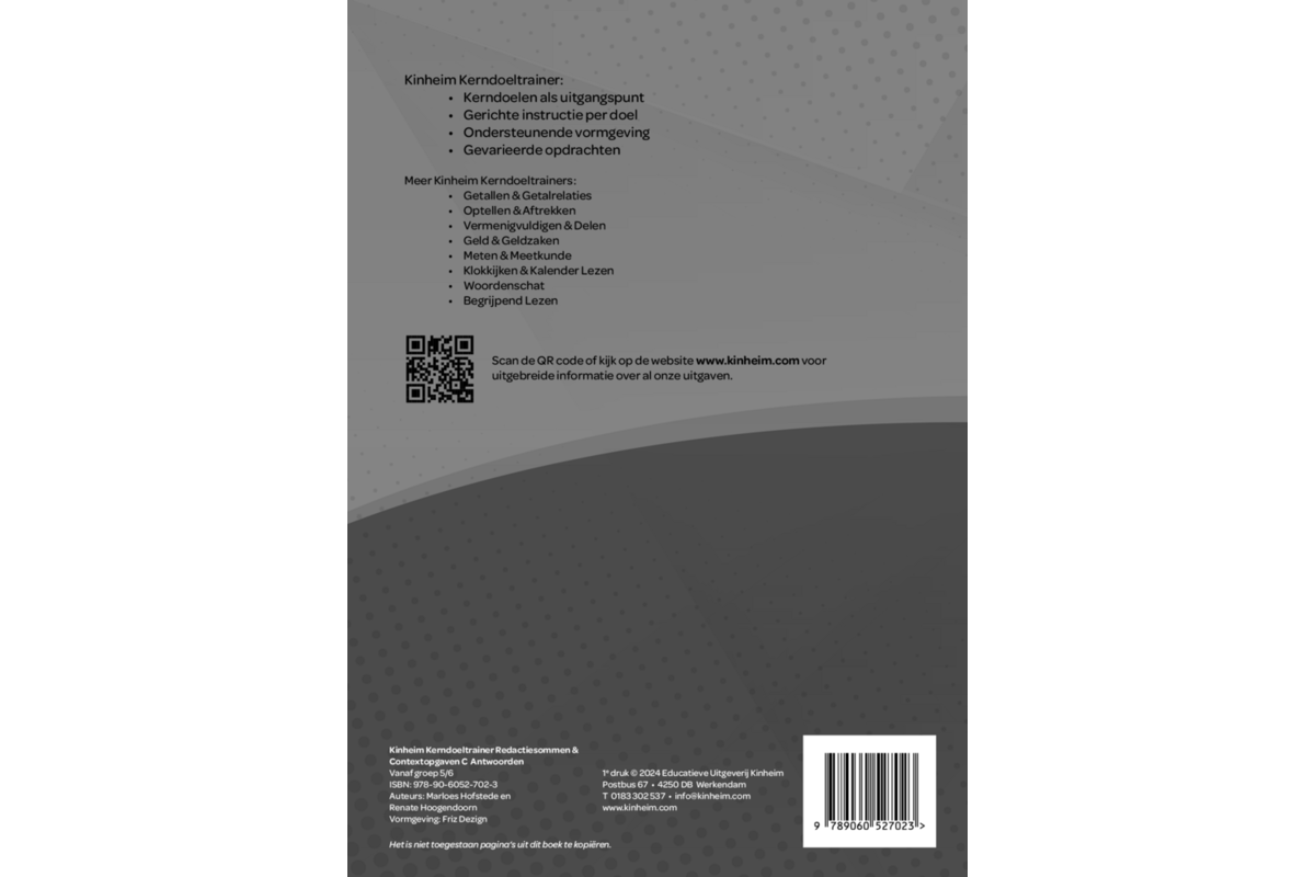 Kerndoeltrainer Redactiesommen & Contextopgaven C antwoorden