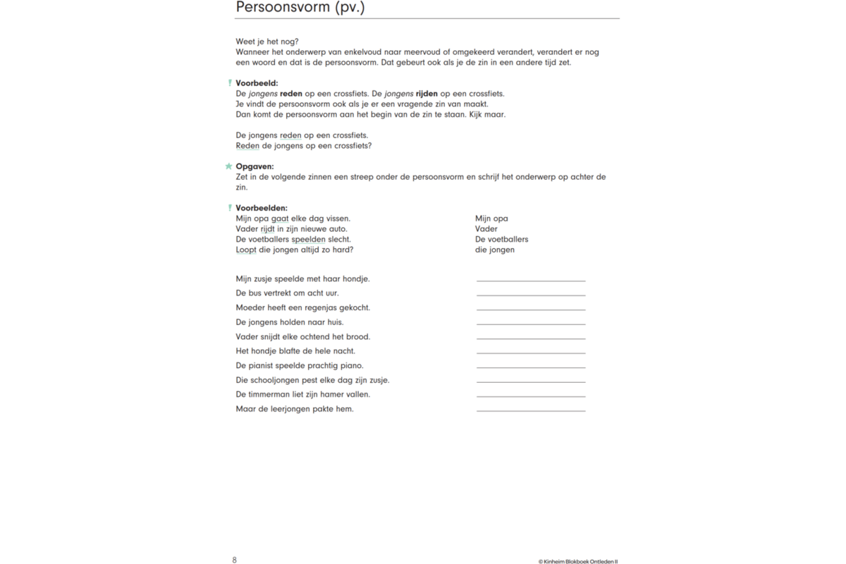 Blokboek Ontleden II (5 stuks)