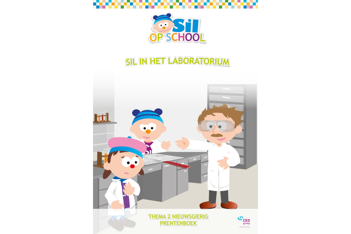 Sil op school Prentenboek Sil in het laboratorium