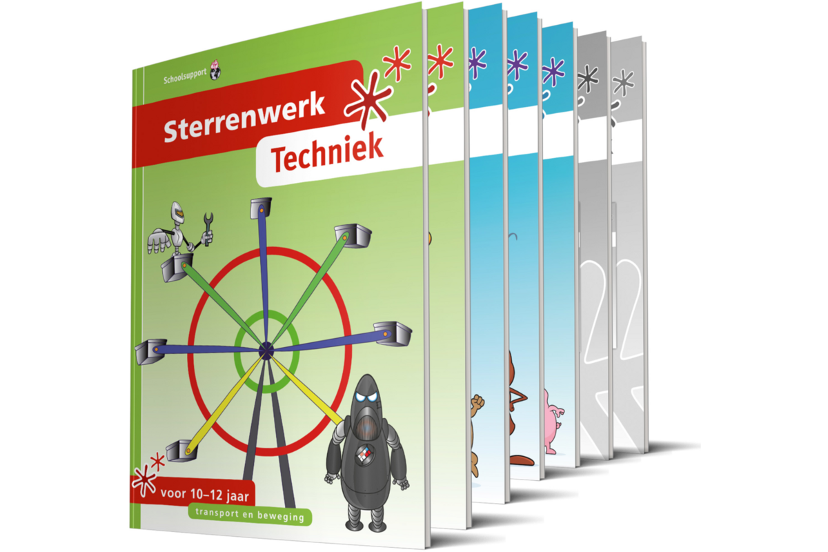 Sterrenwerk techniek startset - 4 x 5 werkboeken + antwoordenboek A-B