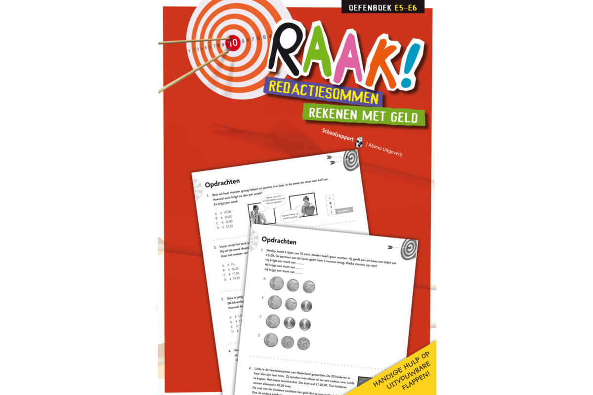 Raak! redactiesommen groep 5-6 werkboek rekenen met geld