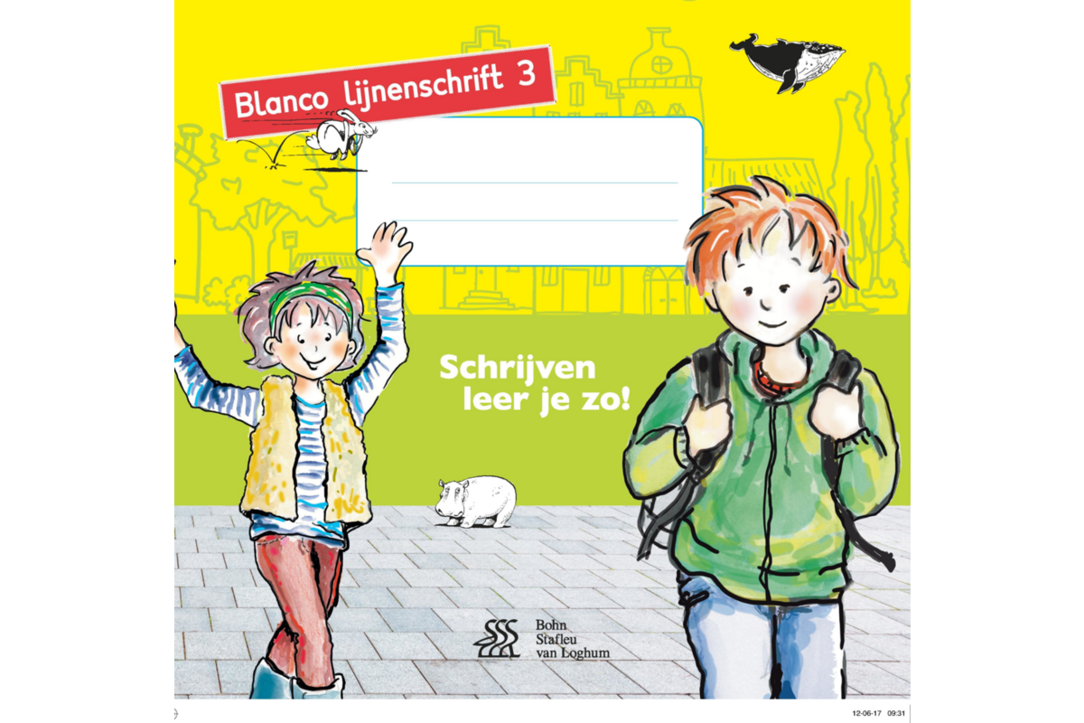 Schrijven leer je zo groep 3 blanco lijnenschrift 1,2 mm (5 stuks)