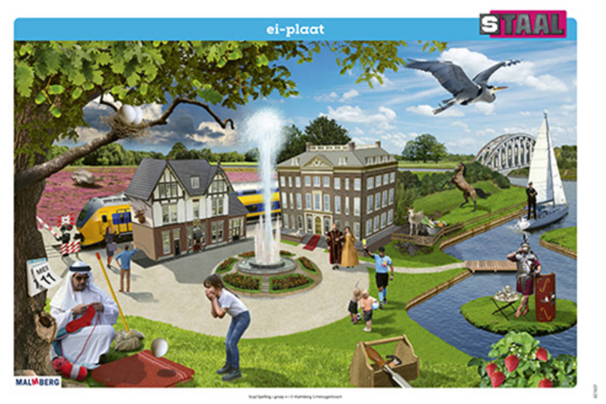 Staal 2 Spelling groep 4 posterset (50x70 cm)