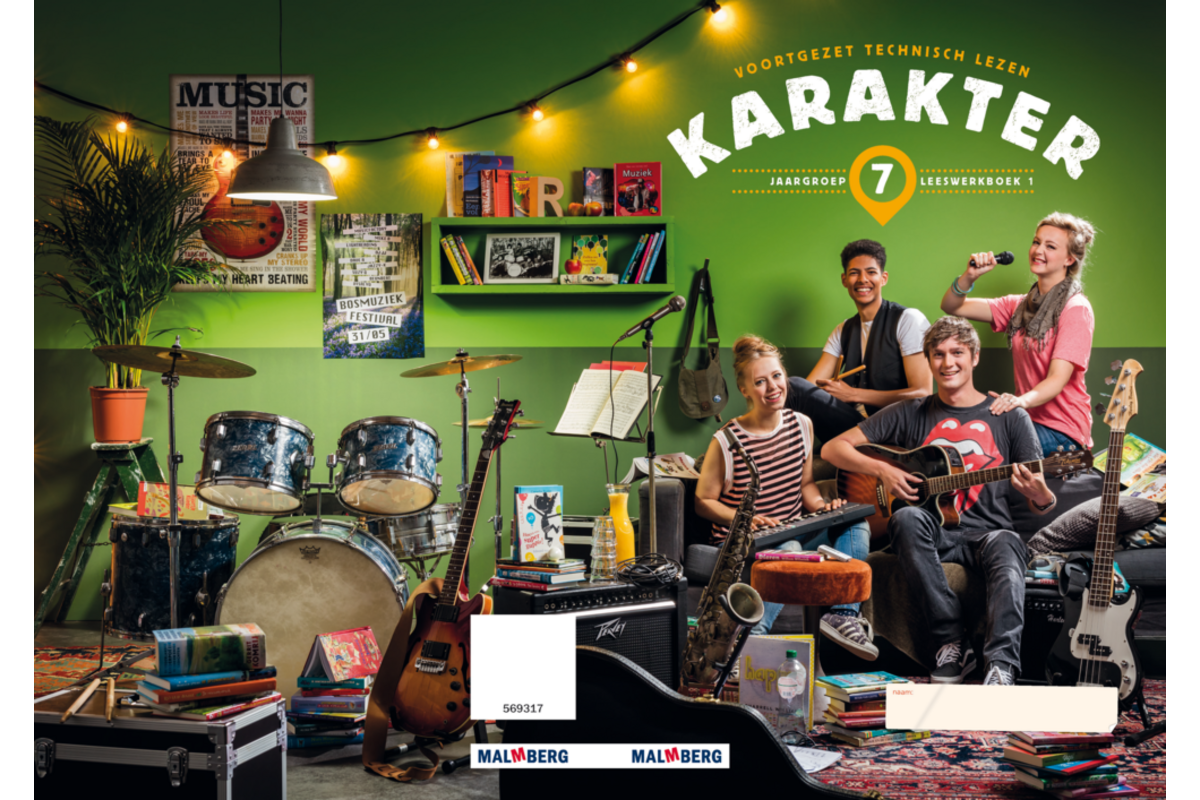 Karakter leeswerkboek 1 (AVI-M7) groep 7 (5 exemplaren)