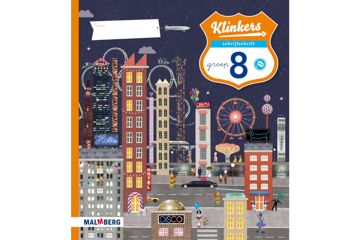 Klinkers verbonden schrift schrijfschrift  groep 8 (5 stuks)
