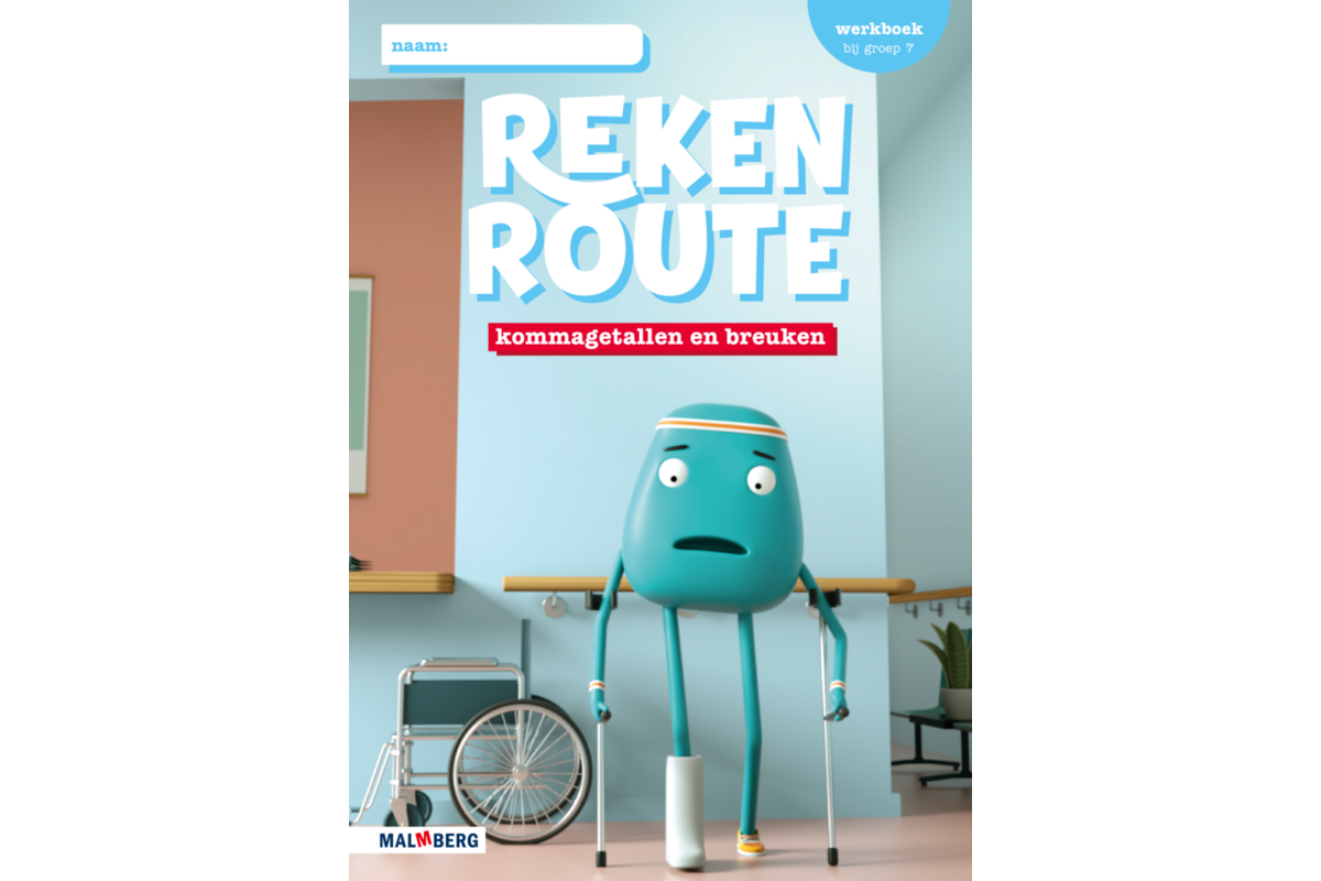 Rekenroute werkboek Kommagetallen en breuken groep 7 (5 ex)