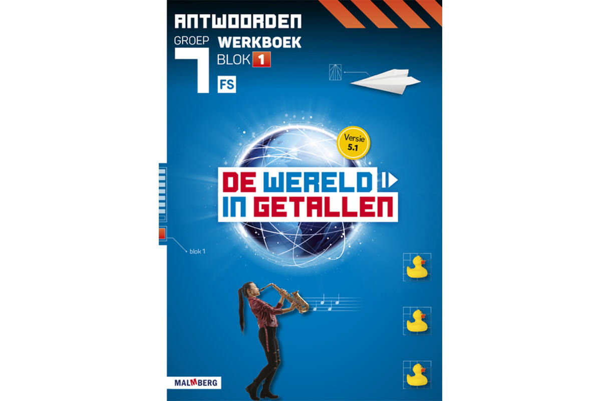 De wereld in getallen 5.1 groep 7 antwoordenboek werkboek blok 1 - FS