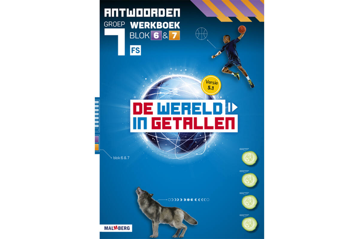 De wereld in getallen 5.1 groep 7 antwoordenboek werkboek blok 6 en 7 - FS