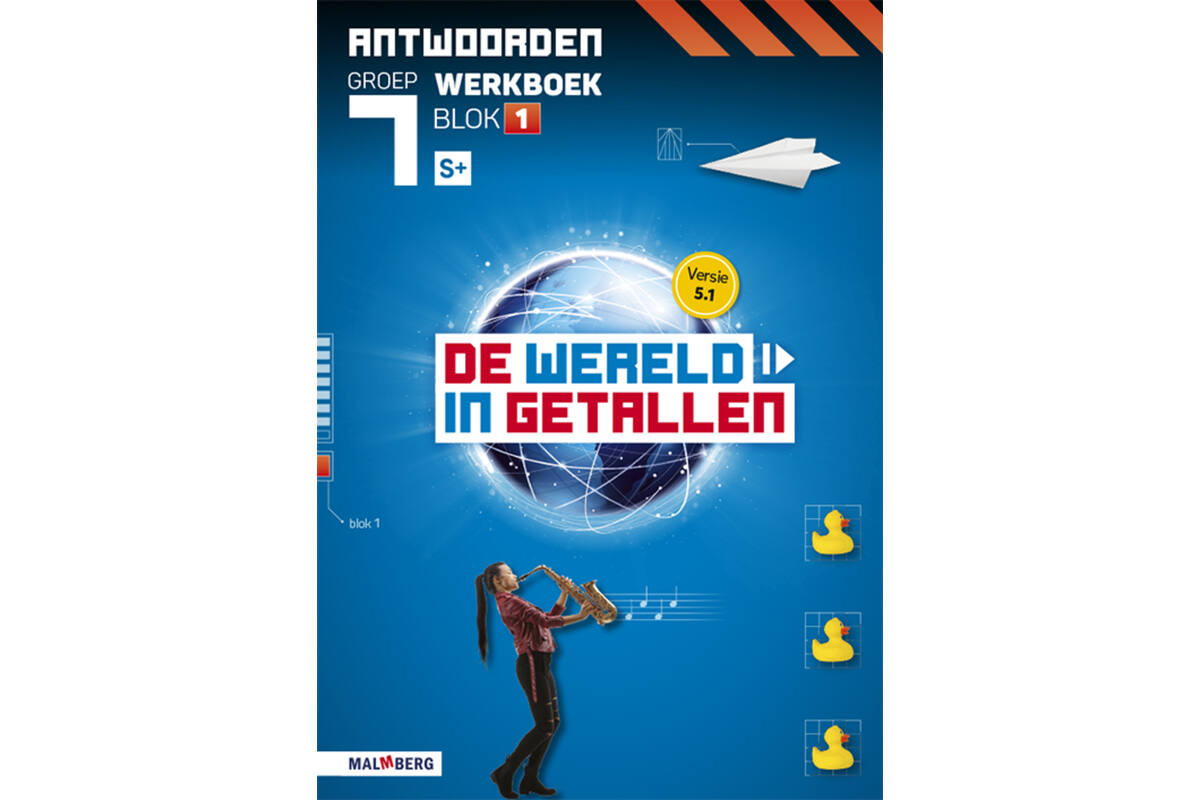 De wereld in getallen 5.1 groep 7 antwoordenboek werkboek blok 1 - S+
