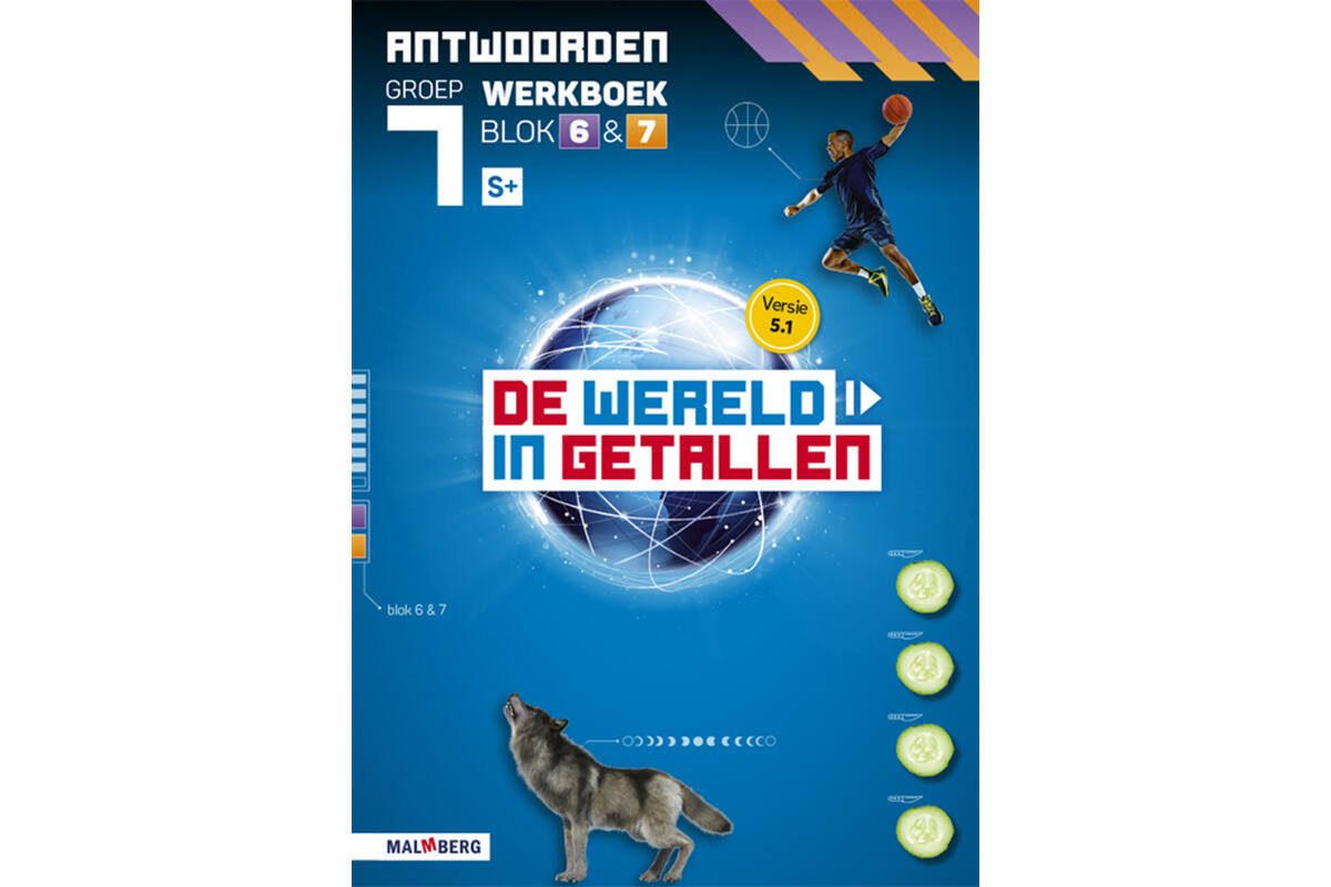 De wereld in getallen 5.1 groep 7 antwoordenboek werkboek blok 6 en 7 - S+