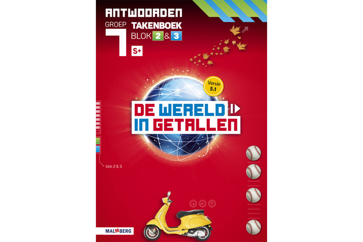De wereld in getallen 5.1 groep 7 antwoordenboek taken blok 2 en 3 - S+
