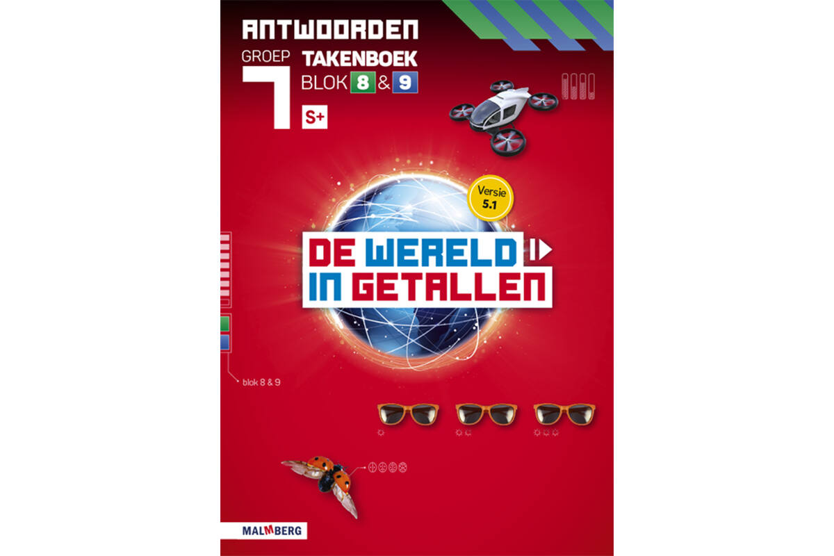 De wereld in getallen 5.1 groep 7 antwoordenboek taken blok 8 en 9 - S+