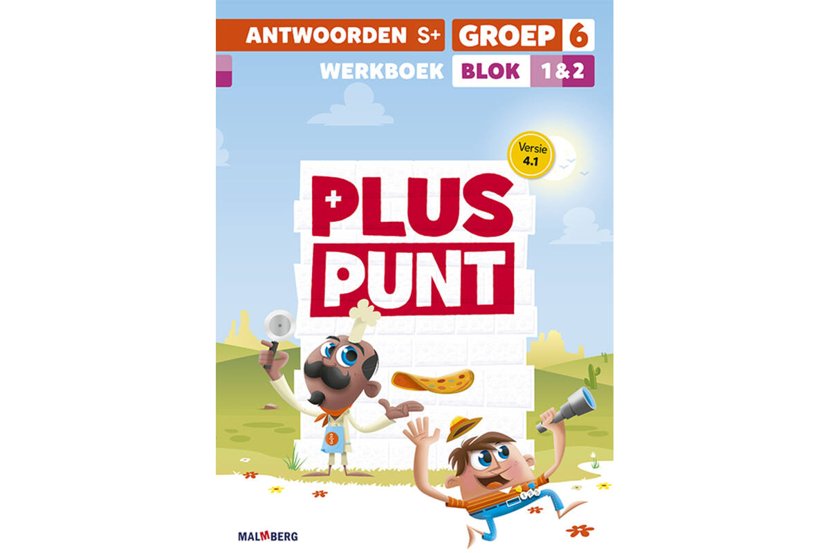 Pluspunt 4.1 groep 6 antwoordenboek werkboek blok 1 en 2 - S+