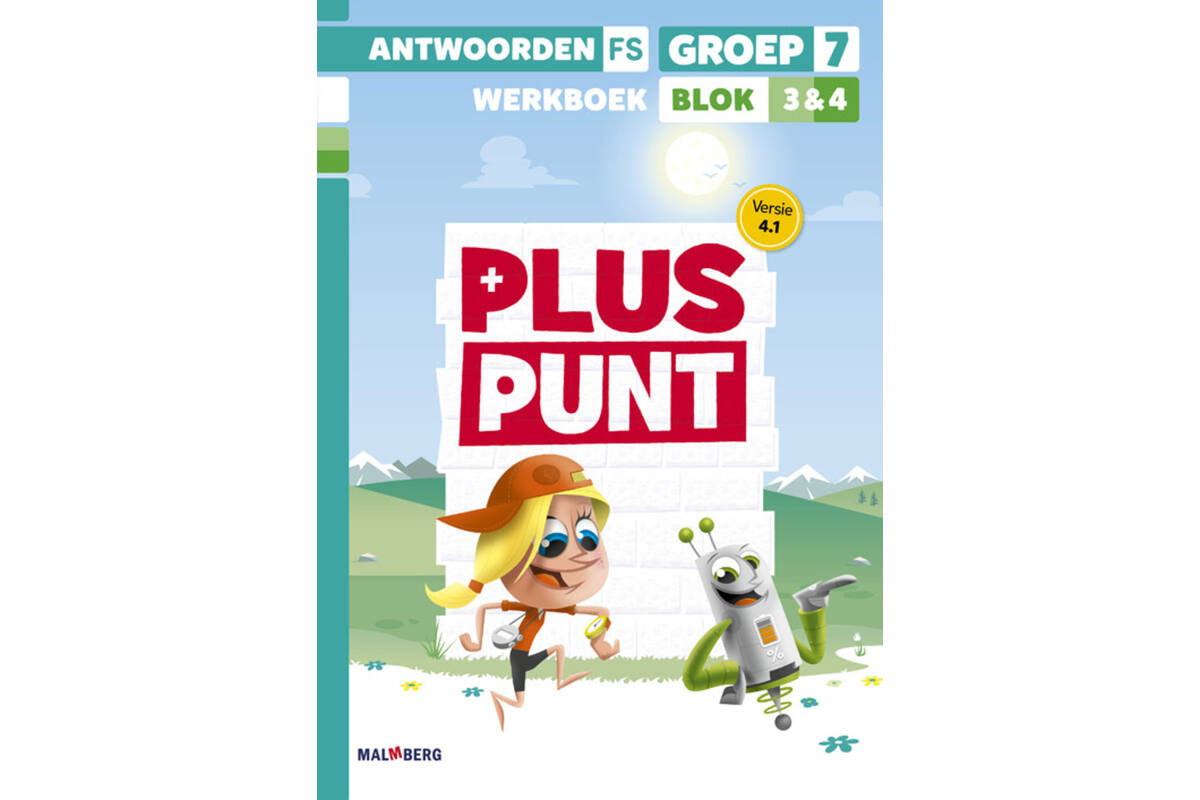 Pluspunt 4.1 groep 7 antwoordenboek werkboek blok 3 en 4 - FS