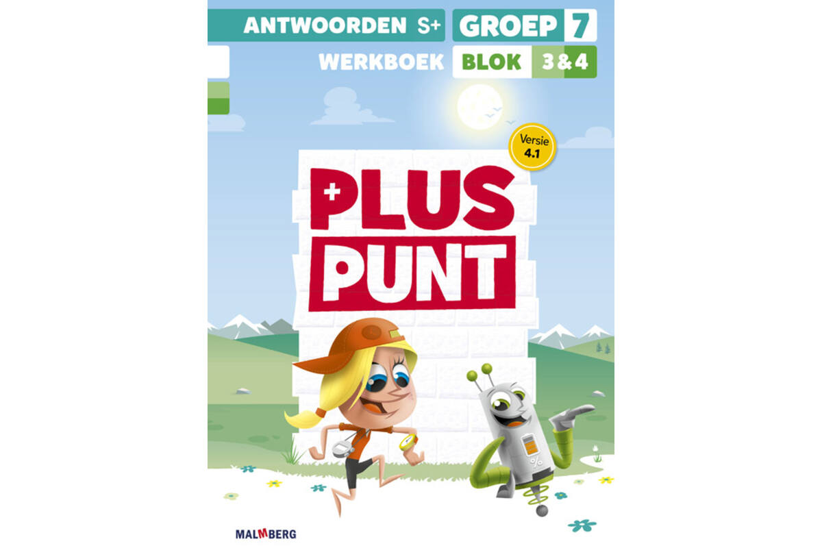 Pluspunt 4.1 groep 7 antwoordenboek werkboek blok 3 en 4 - S+