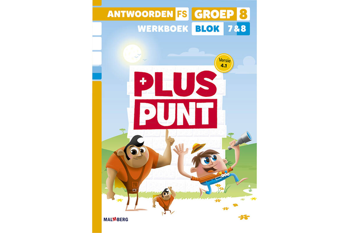 Pluspunt 4.1 groep 8 antwoordenboek werkboek blok 7 en 8 - FS