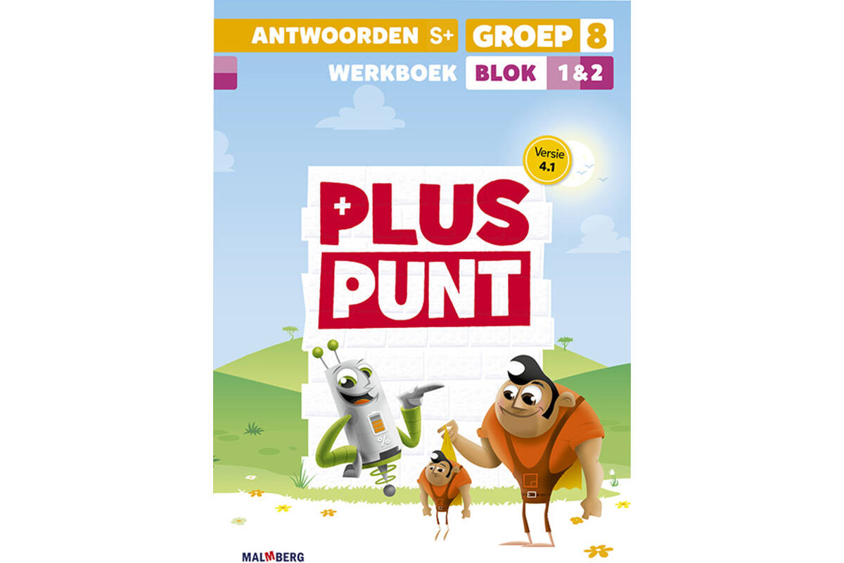 Pluspunt 4.1 groep 8 antwoordenboek werkboek blok 1 en 2 - S+