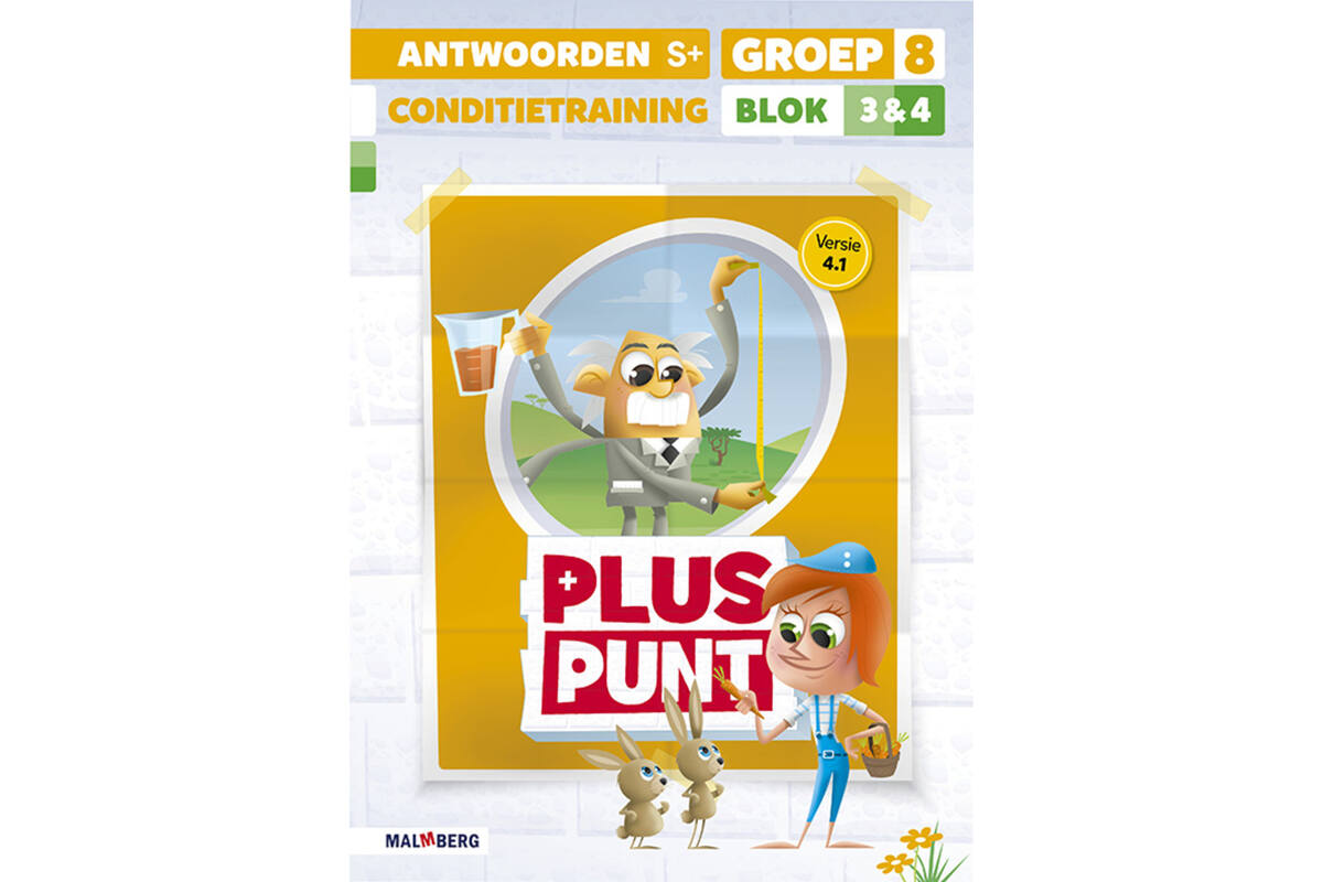 Pluspunt 4.1 groep 8 antwoordenboek conditietrainer blok 3 en 4 - S+