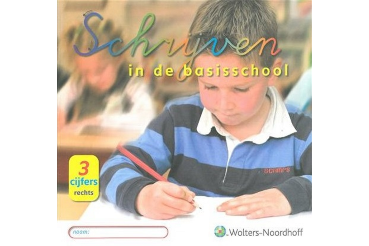 Schrijven basisschool 3 groep 3 cijferschrift RH (5 stuks)