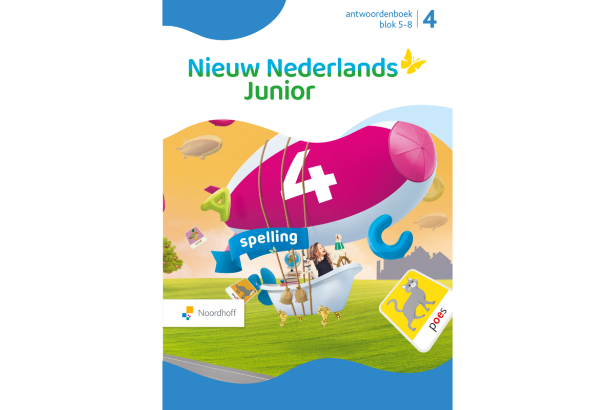 Nieuw Nederlands Junior Spelling antwoordenboek groep 4 blok 5-8