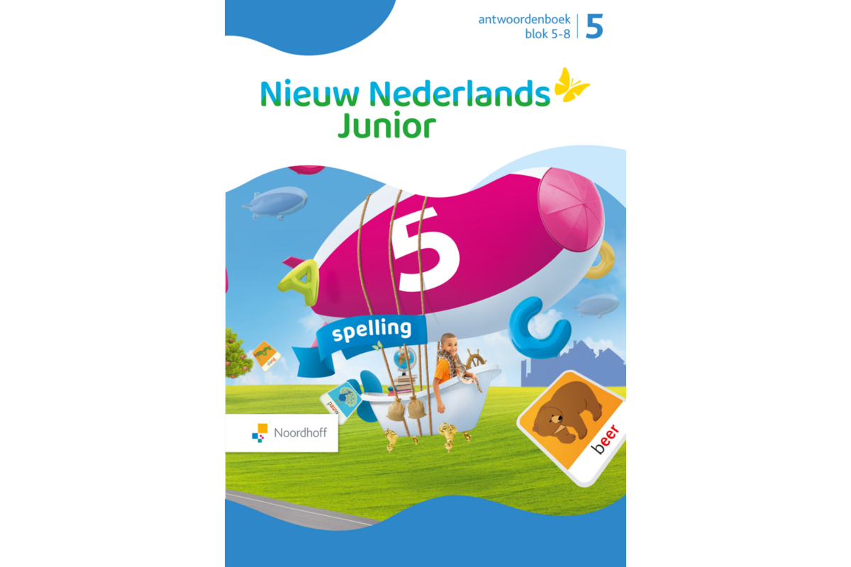 Nieuw Nederlands Junior Spelling antwoordenboek groep 5 blok 5-8