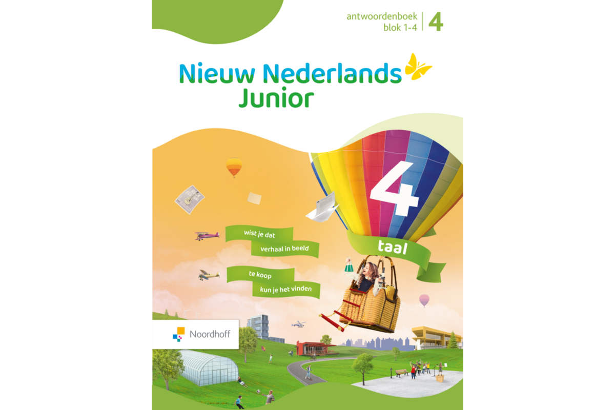 Nieuw Nederlands Junior Taal antwoordenboek groep 4 blok 1-4