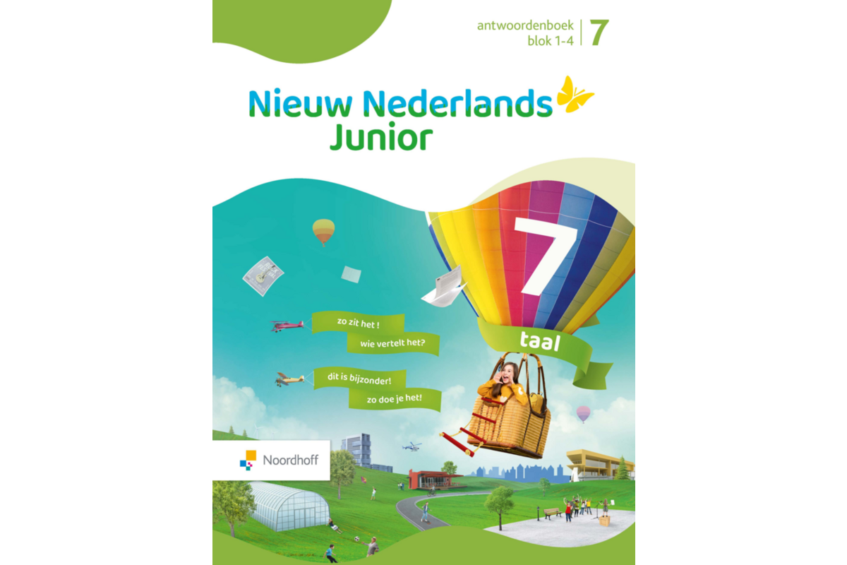 Nieuw Nederlands Junior Taal antwoordenboek groep 7 blok 1-4