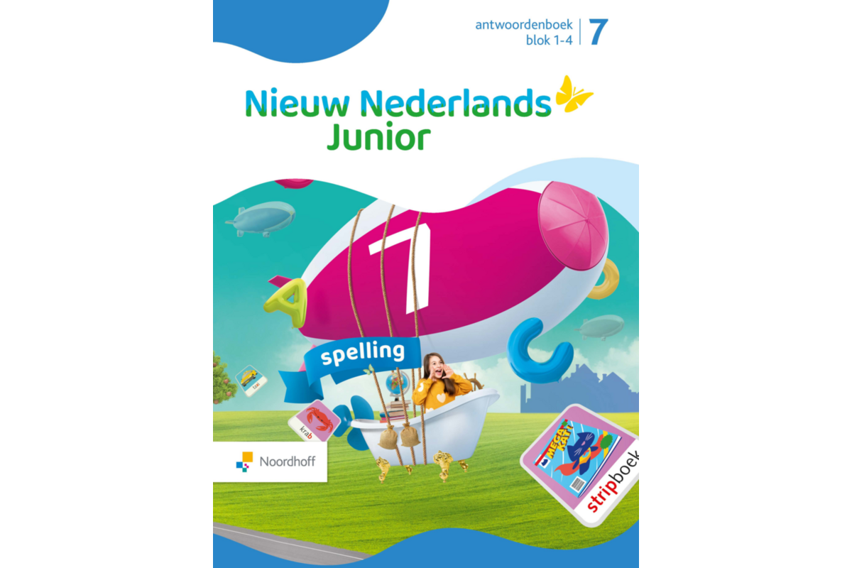 Nieuw Nederlands Junior Spelling antwoordenboek groep 7 blok 1-4
