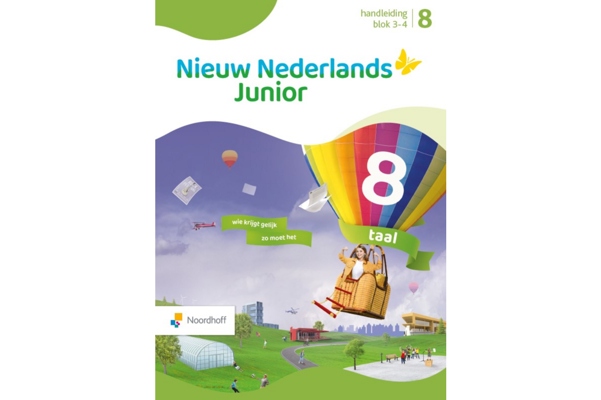 Nieuw Nederlands Junior Taal handleiding groep 8 blok 3-4